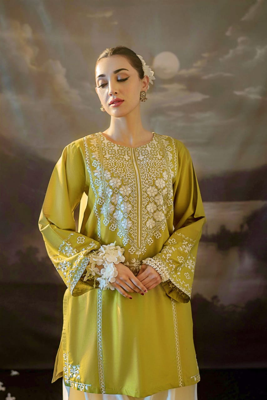 2 Piece Unstiched Embroidery Dhanak