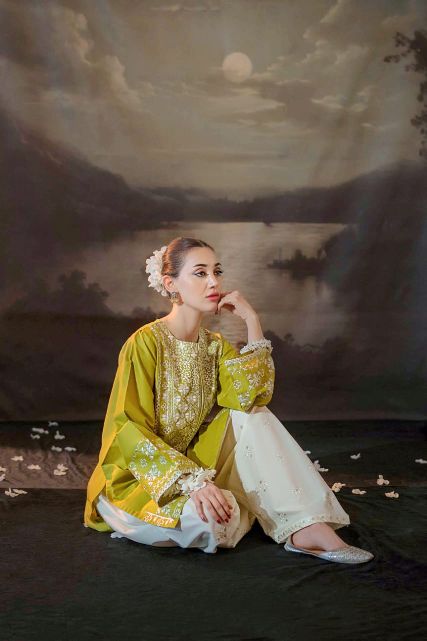 2 Piece Unstiched Embroidery Dhanak