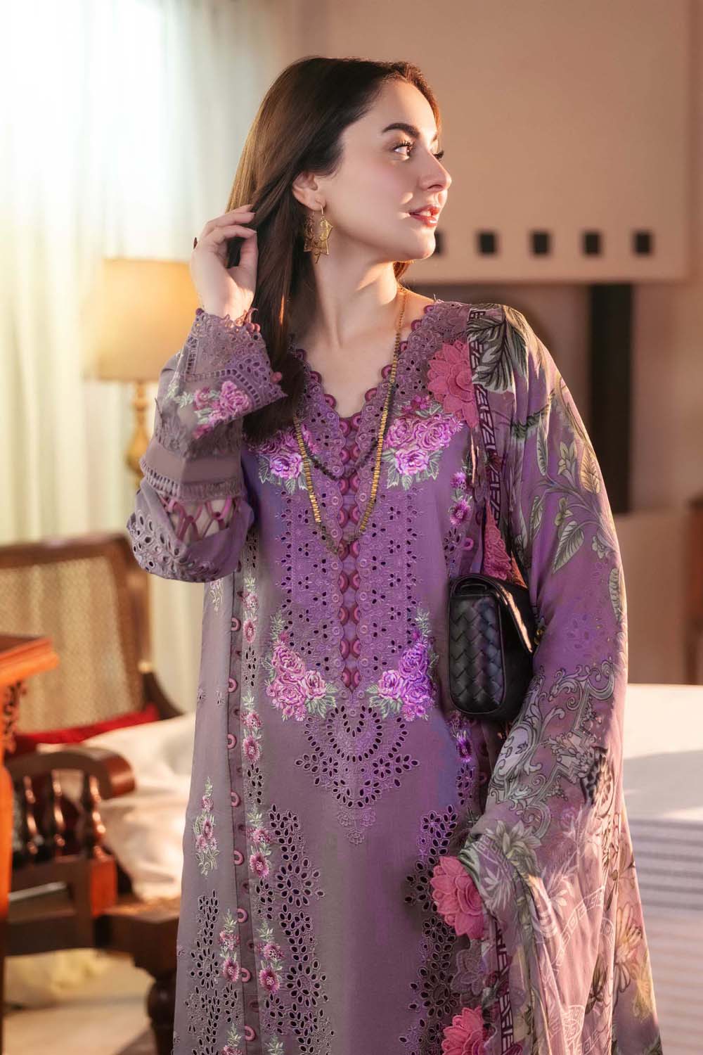 3 Piece Unstiched Embroidery Dhanak