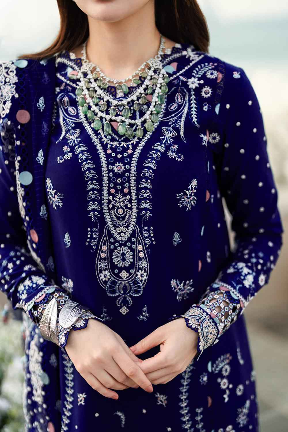 3 Piece Unstiched Embroidery Dhanak