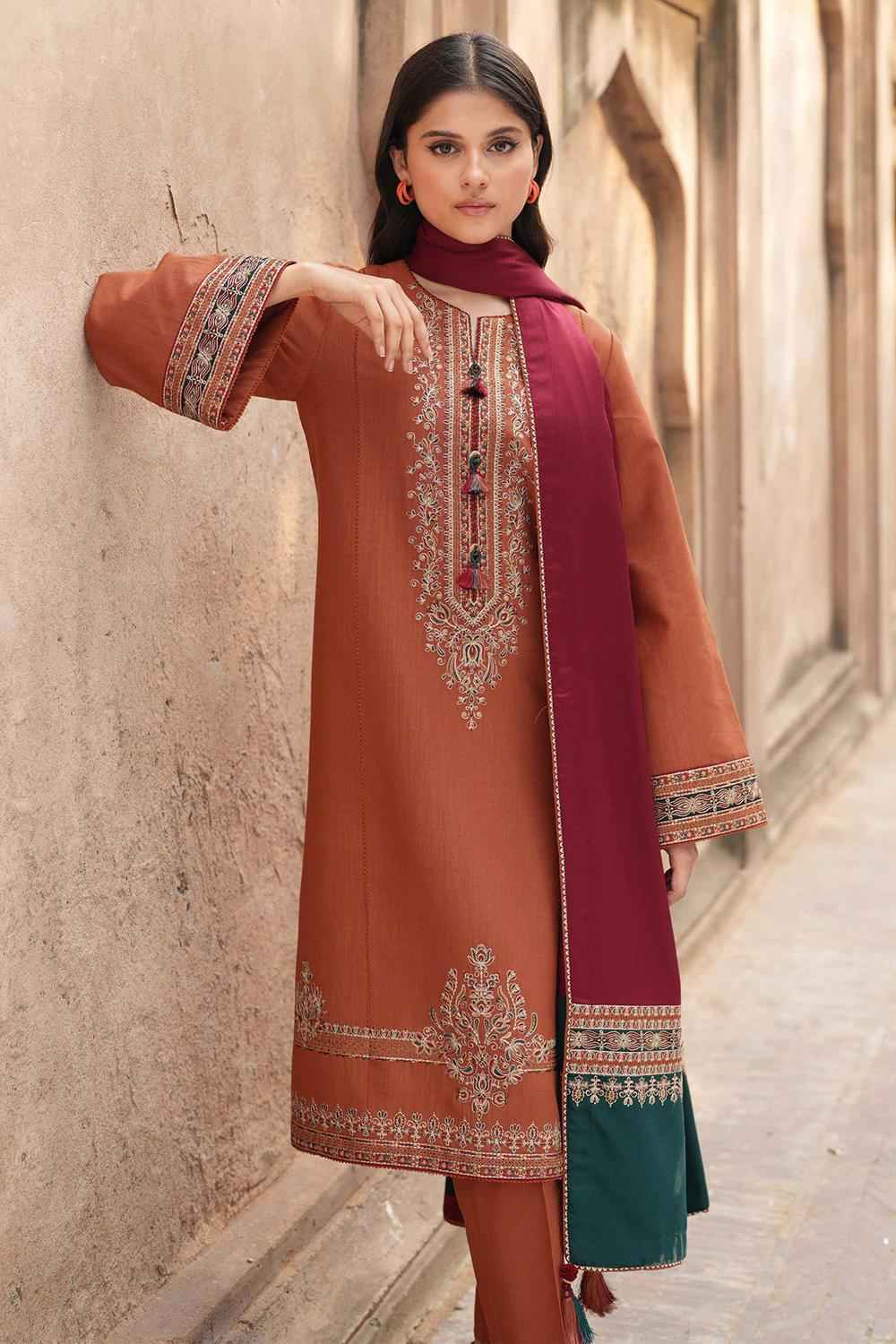 3 Piece Unstiched Embroidery Dhanak