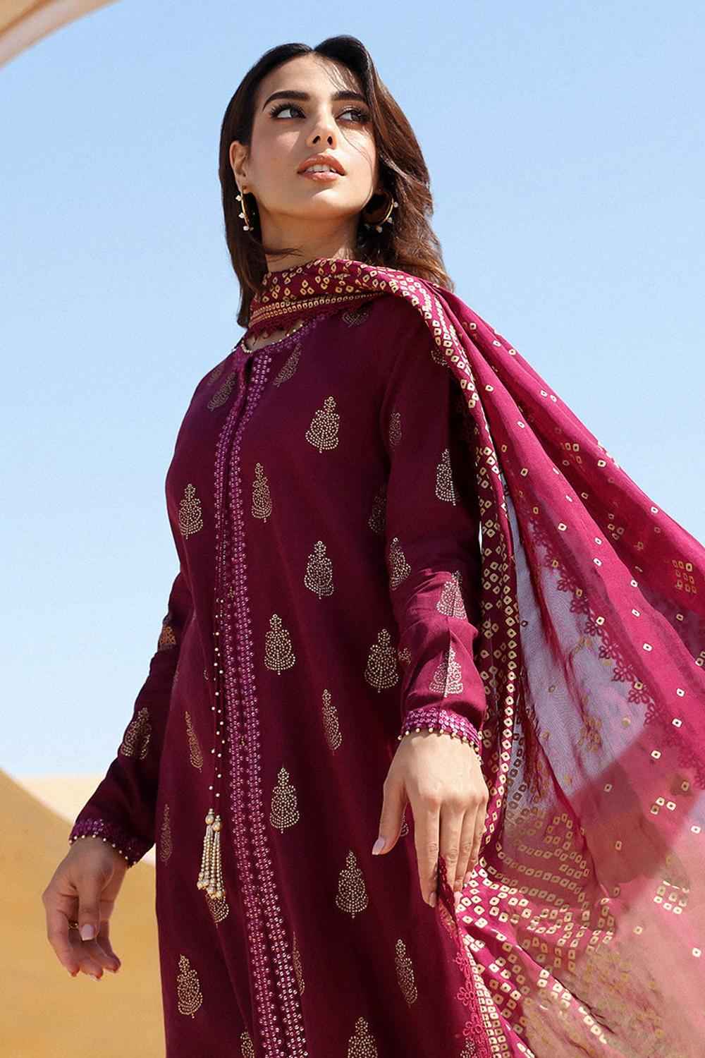 3 Piece Unstiched Embroidery Dhanak