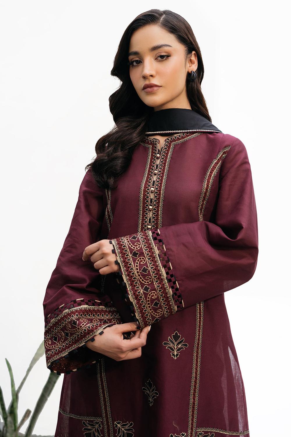 3 Piece Unstiched Embroidery Dhanak