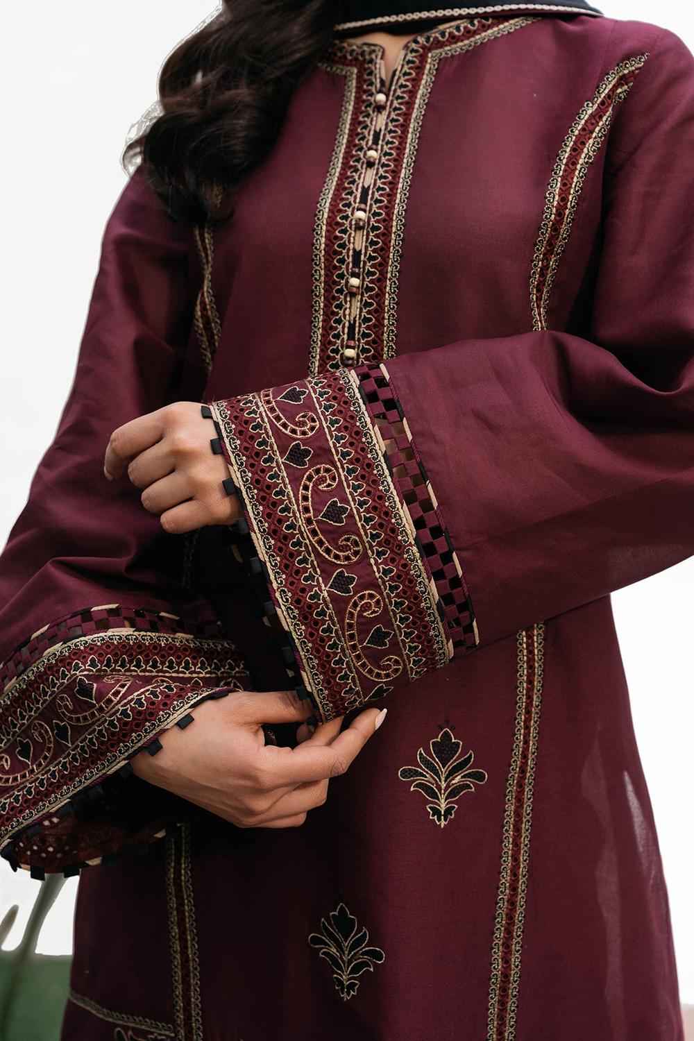 3 Piece Unstiched Embroidery Dhanak