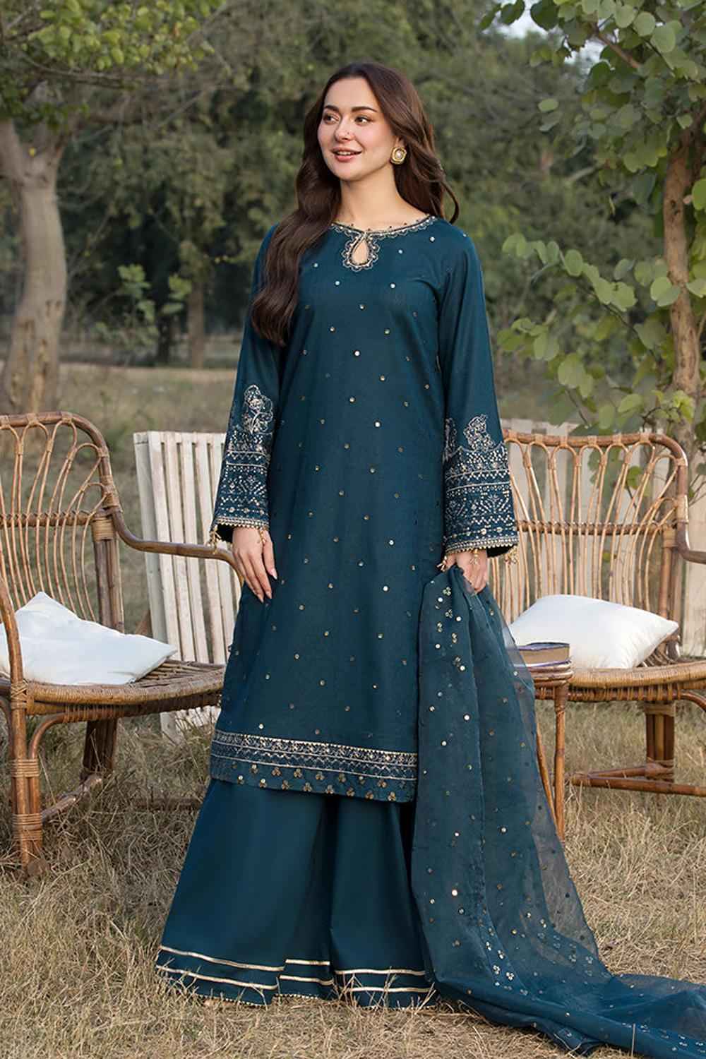 3 Piece Unstiched Embroidery Dhanak