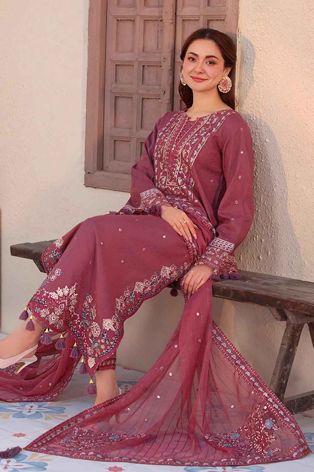 3 Piece Unstiched Embroidery Dhanak