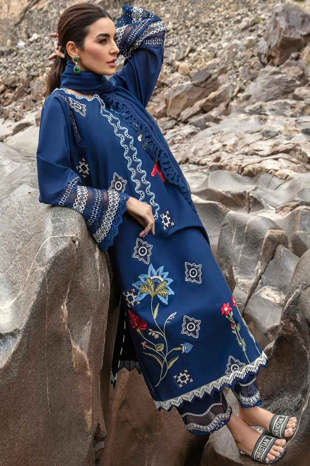 3 Piece Unstiched Embroidery Dhanak