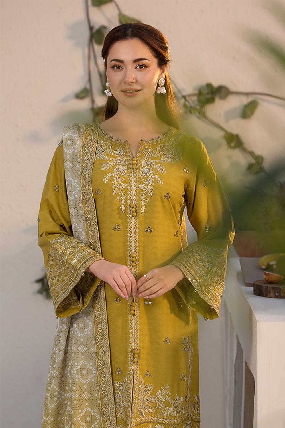 3 Piece Unstiched Embroidery Dhanak