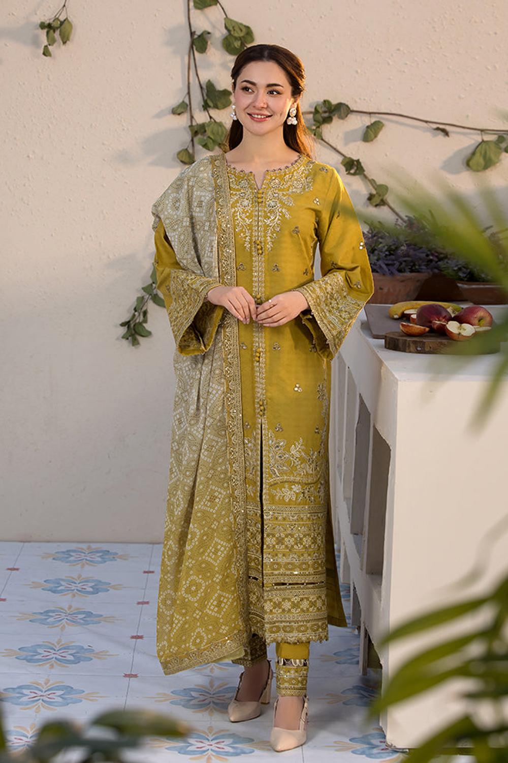 3 Piece Unstiched Embroidery Dhanak