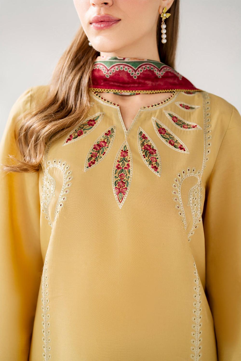 3 Piece Unstiched Embroidery Dhanak