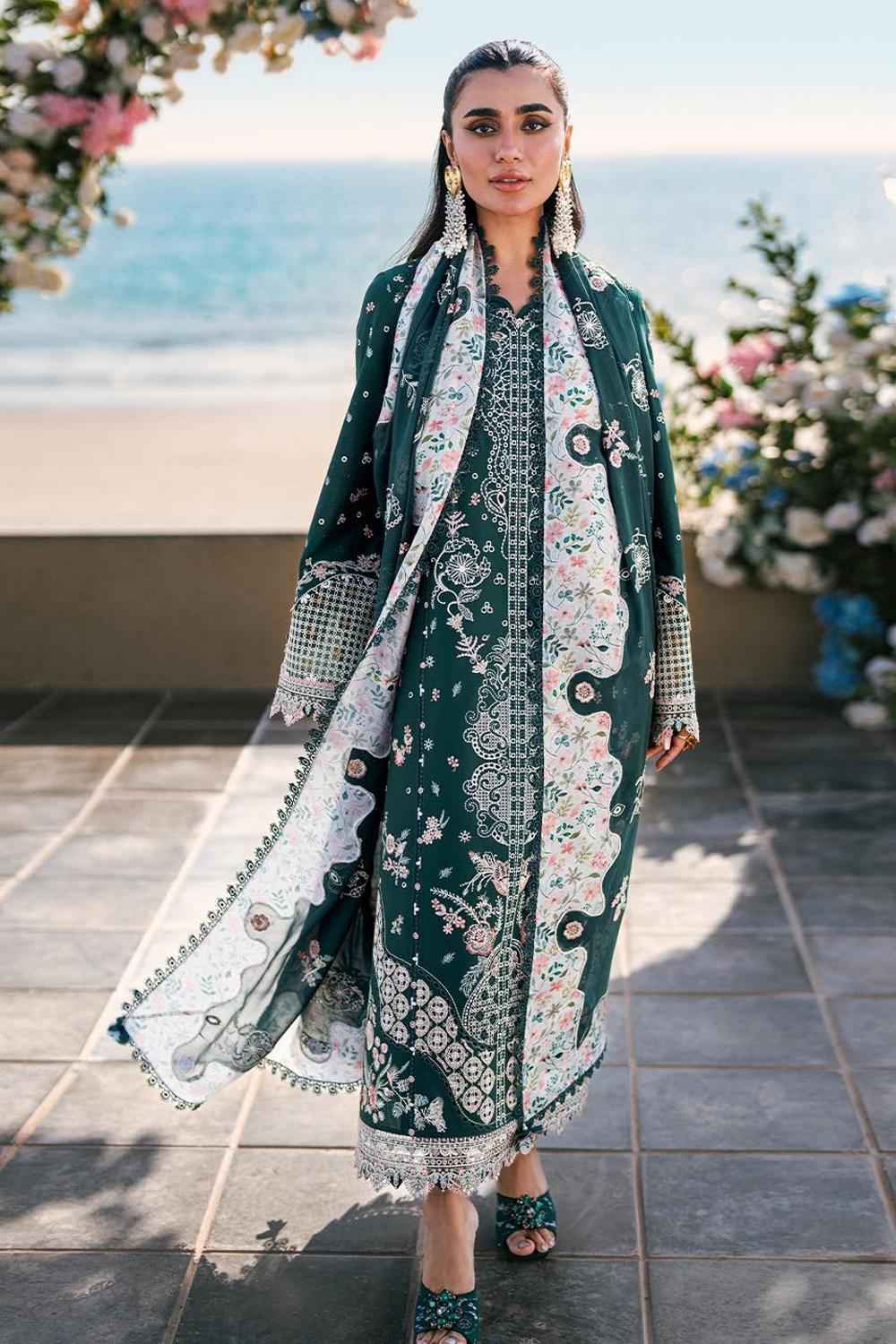 3 Piece Unstiched Embroidery Dhanak