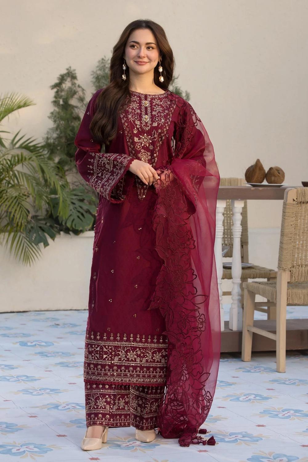 3 Piece Unstiched Embroidery Dhanak