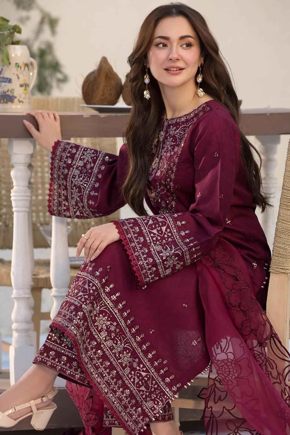 3 Piece Unstiched Embroidery Dhanak