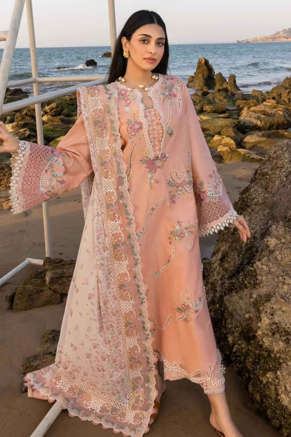 3 Piece Unstiched Embroidery Dhanak