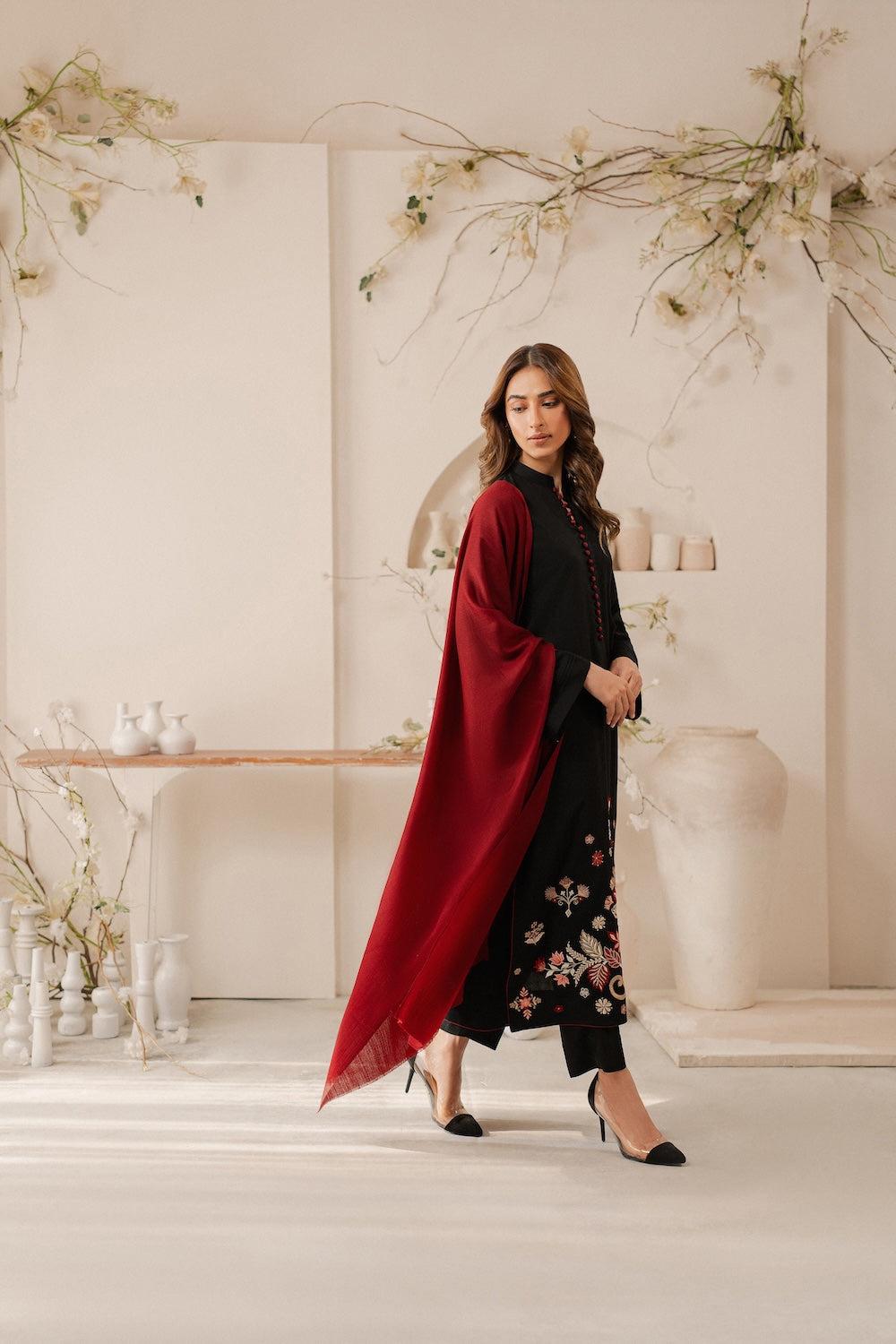 3 Piece Unstiched Embroidery Dhanak