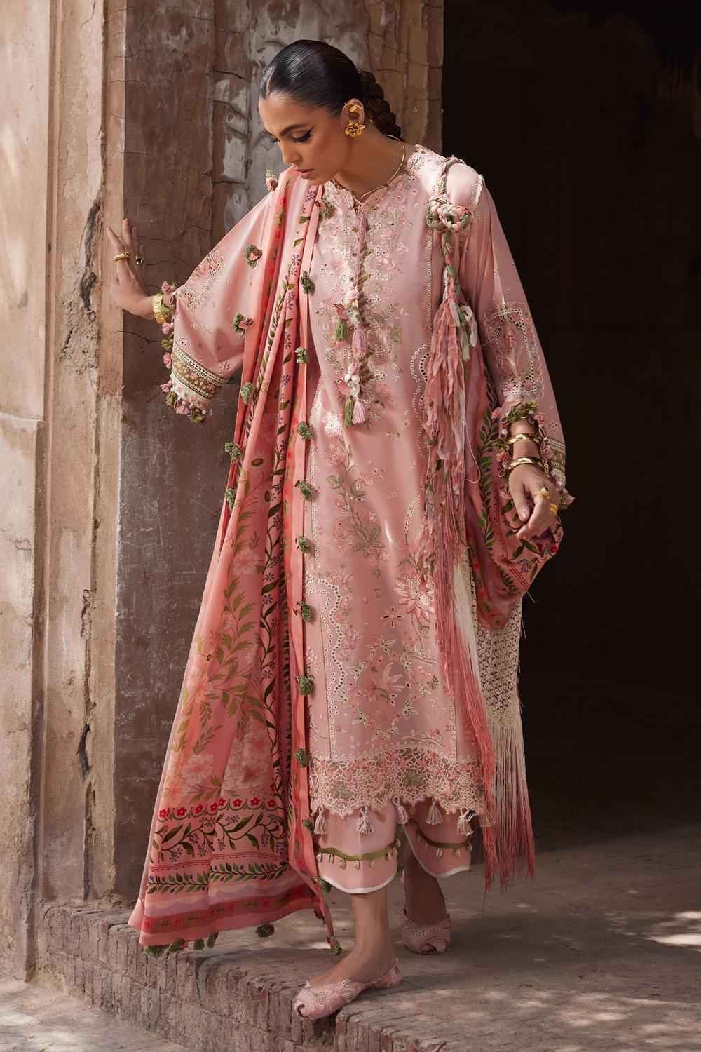 3 Piece Unstiched Embroidery Dhanak