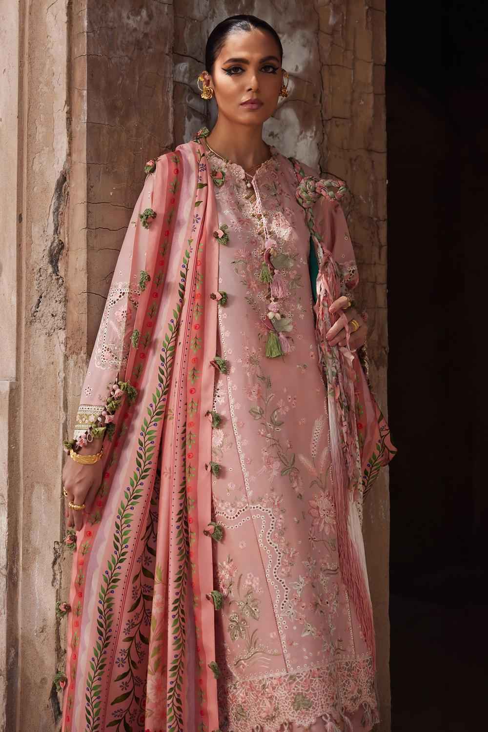 3 Piece Unstiched Embroidery Dhanak