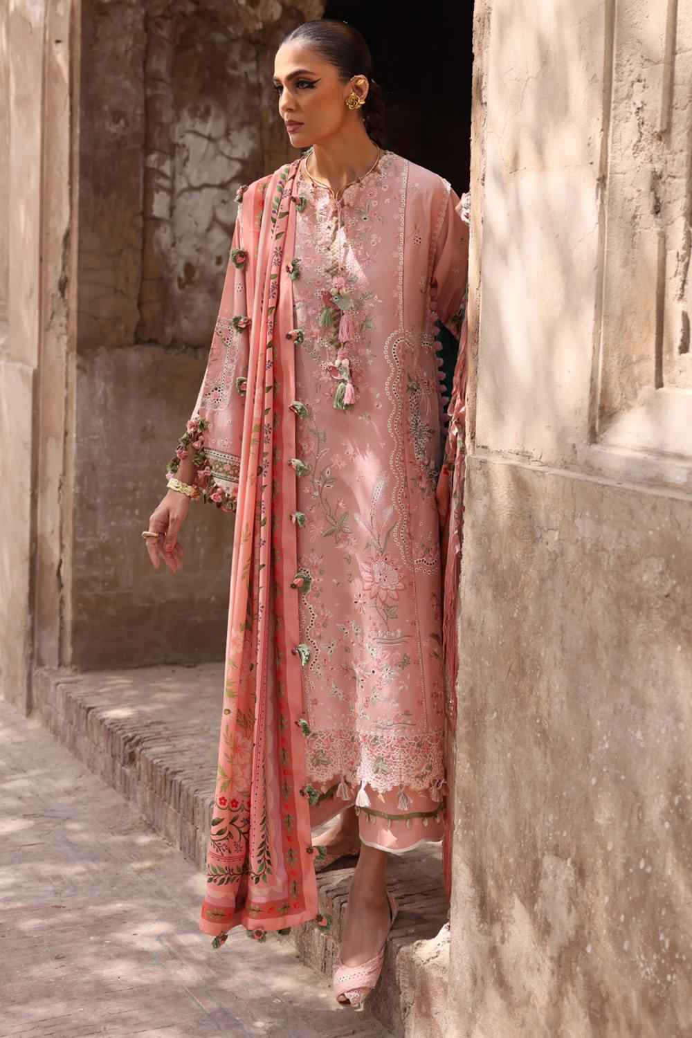 3 Piece Unstiched Embroidery Dhanak