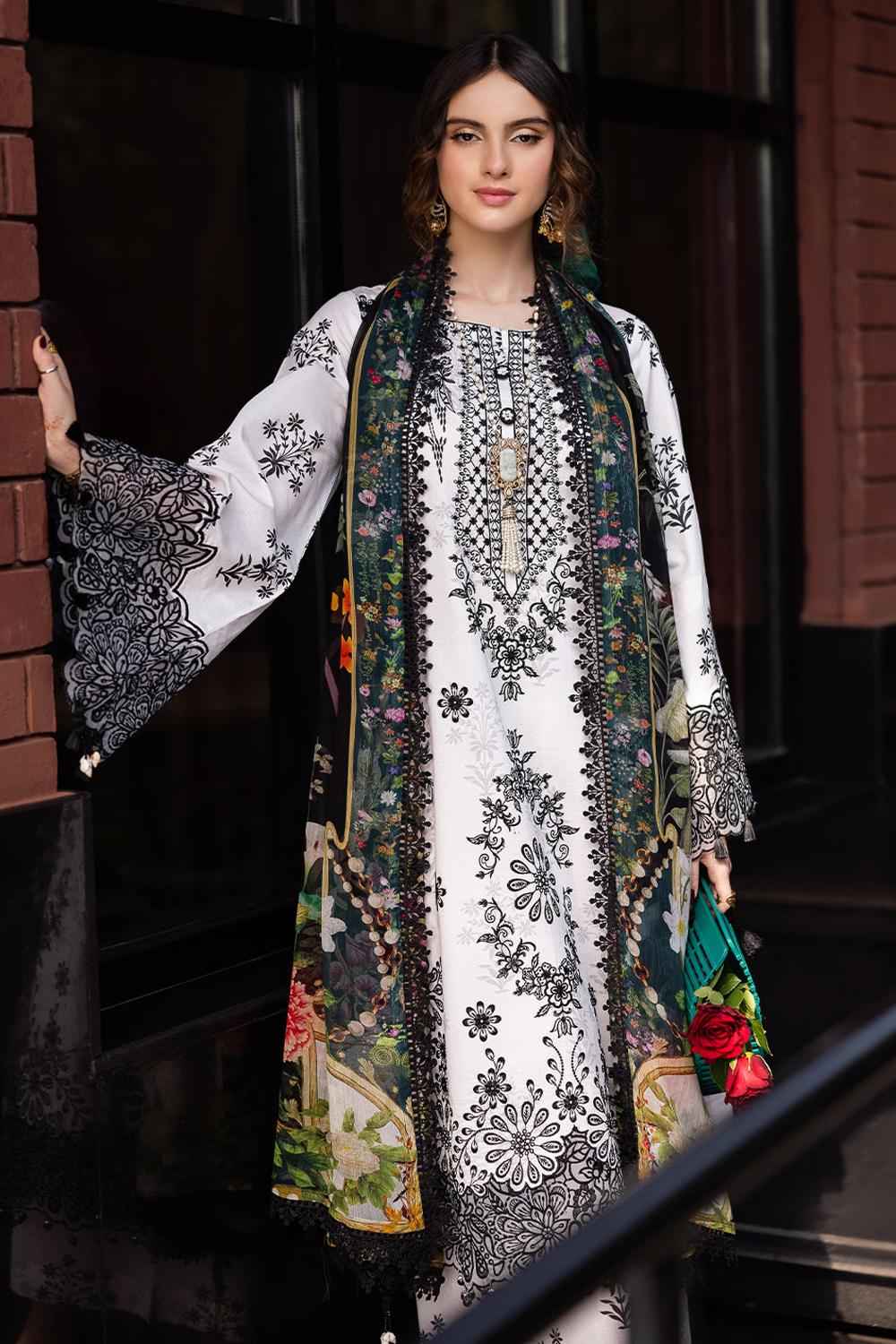 3 Piece Unstiched Embroidery Dhanak