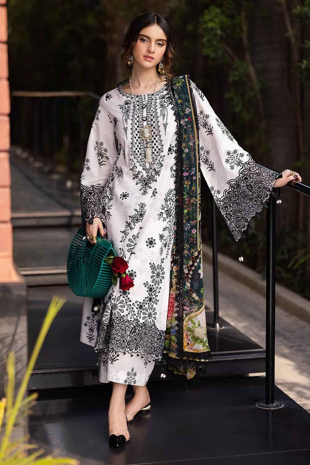 3 Piece Unstiched Embroidery Dhanak