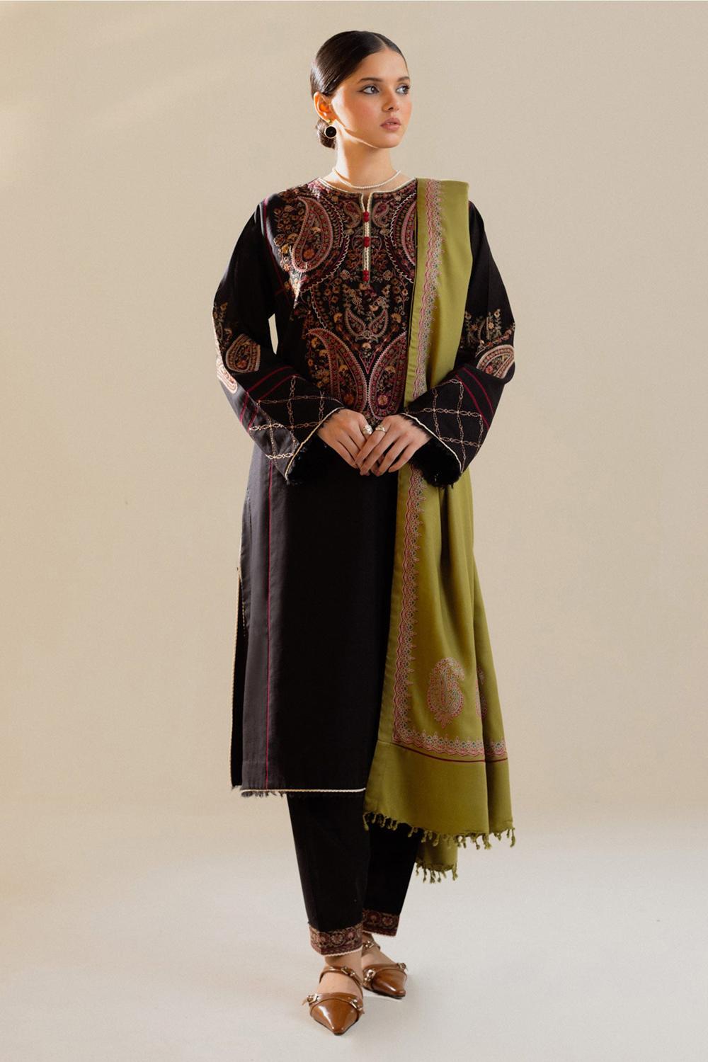 3 Piece Unstiched Embroidery Dhanak