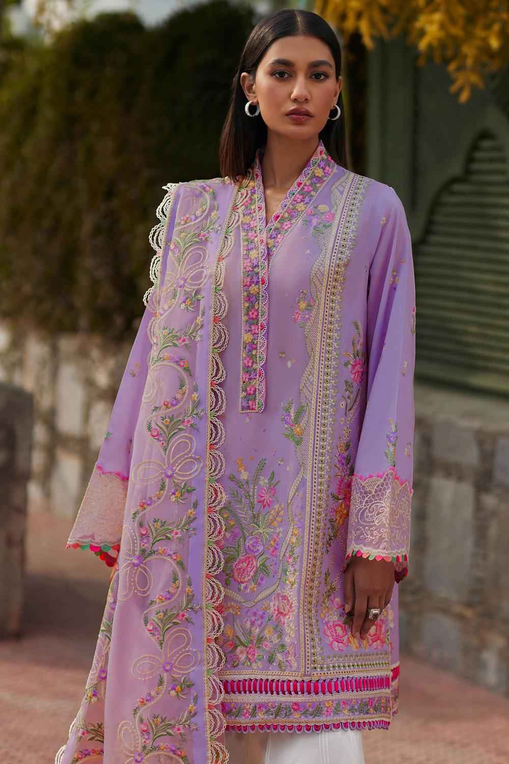 3 Piece Unstiched Embroidery Dhanak