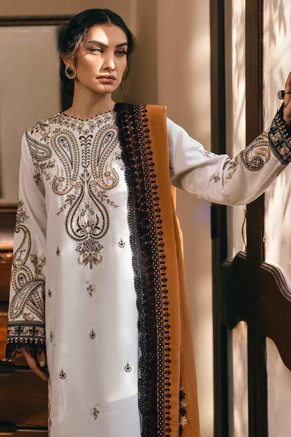 3 Piece Unstiched Embroidery Dhanak