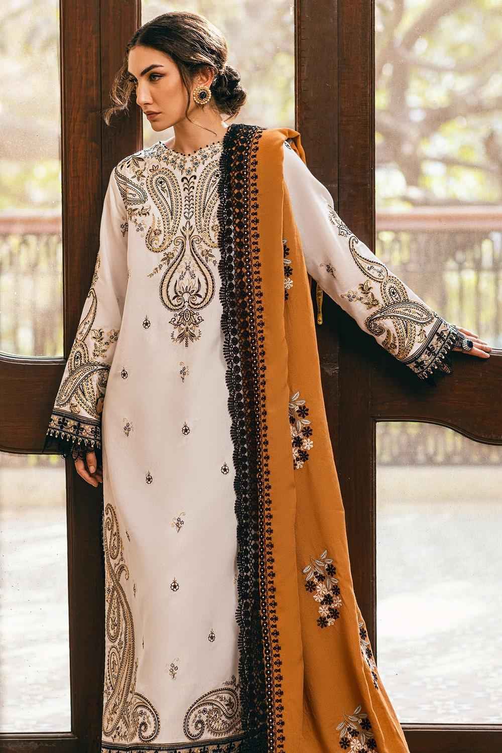 3 Piece Unstiched Embroidery Dhanak