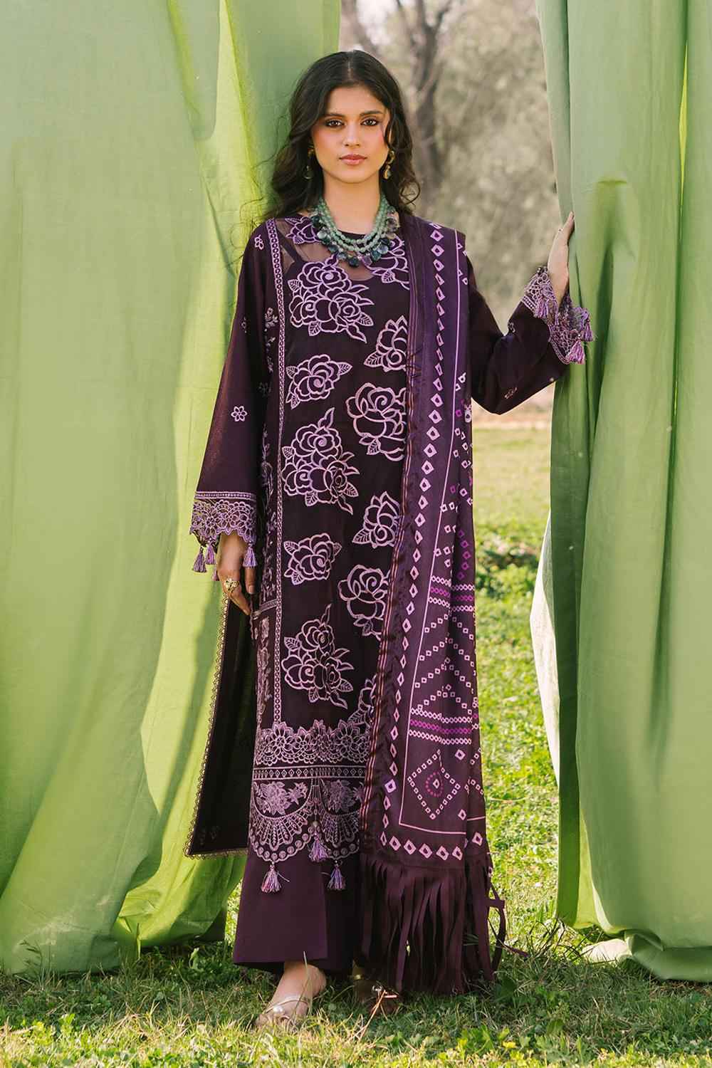 3 Piece Unstiched Embroidery Dhanak