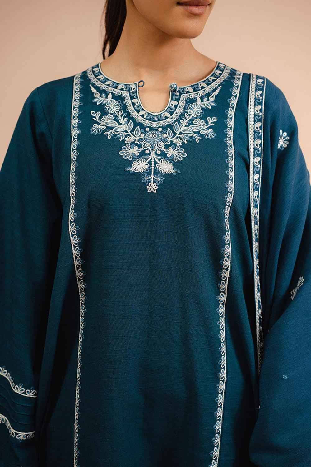 3 Piece Unstiched Embroidery Dhanak