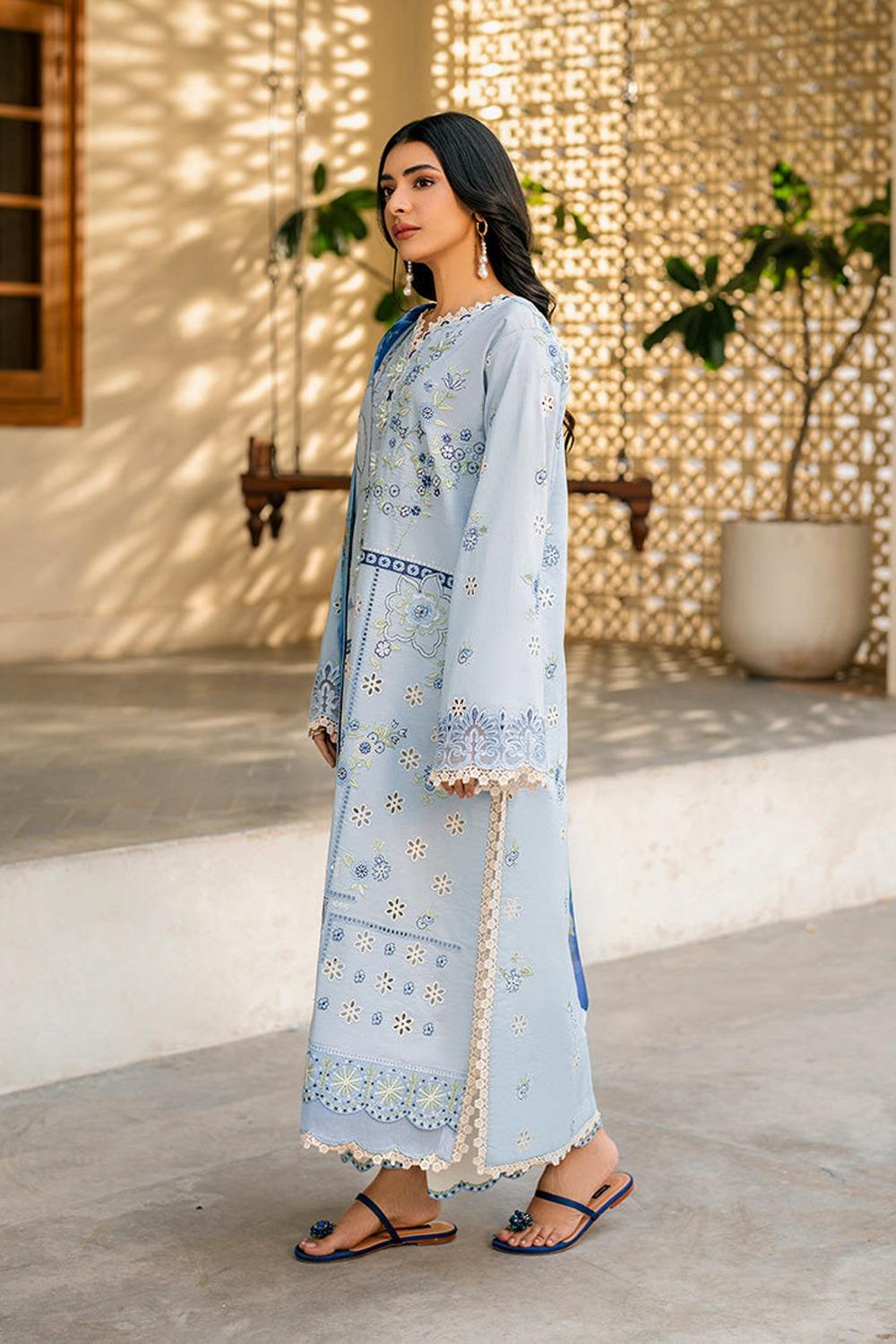 3 Piece Unstiched Embroidery Dhanak