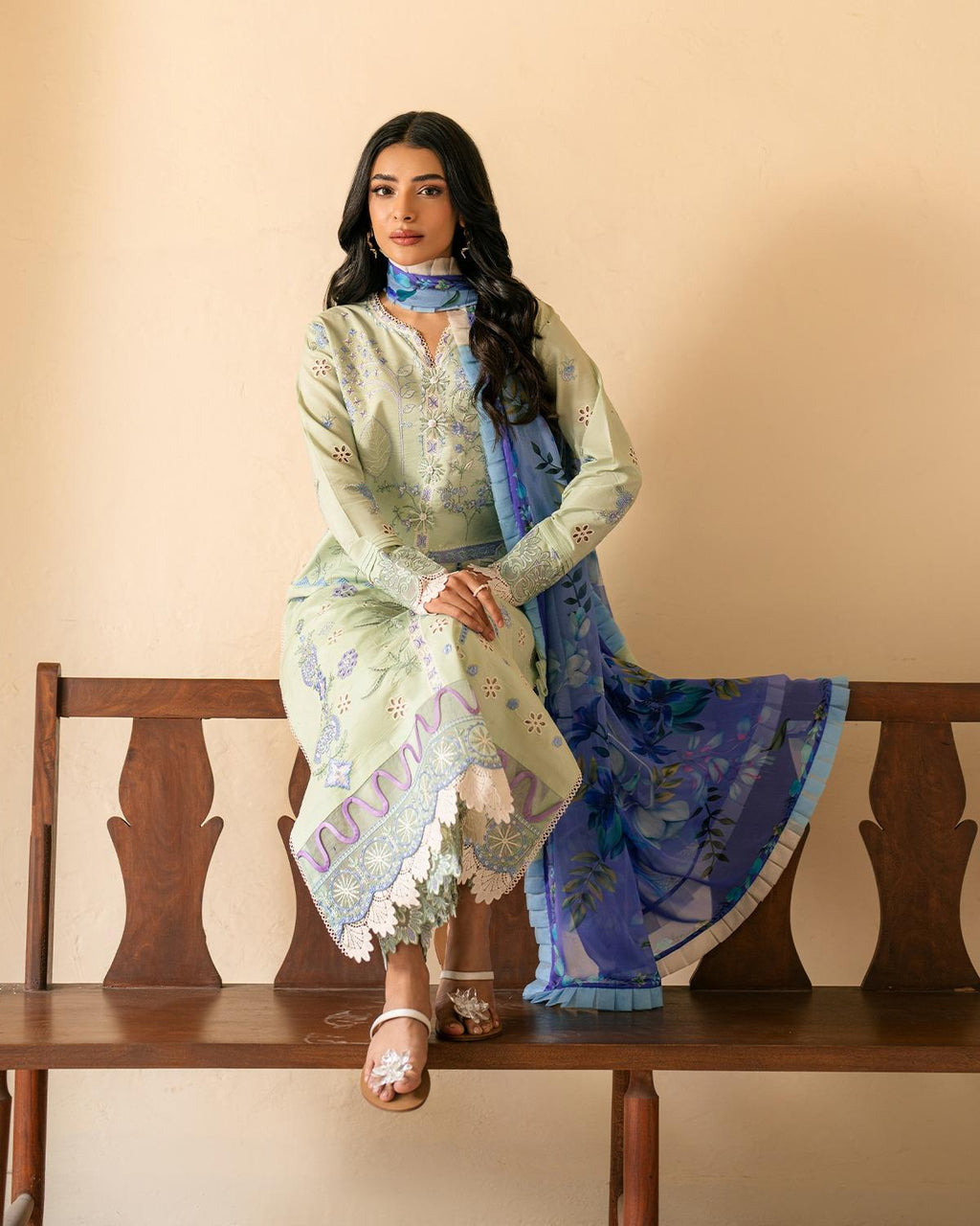 3 Piece Unstiched Embroidery Dhanak