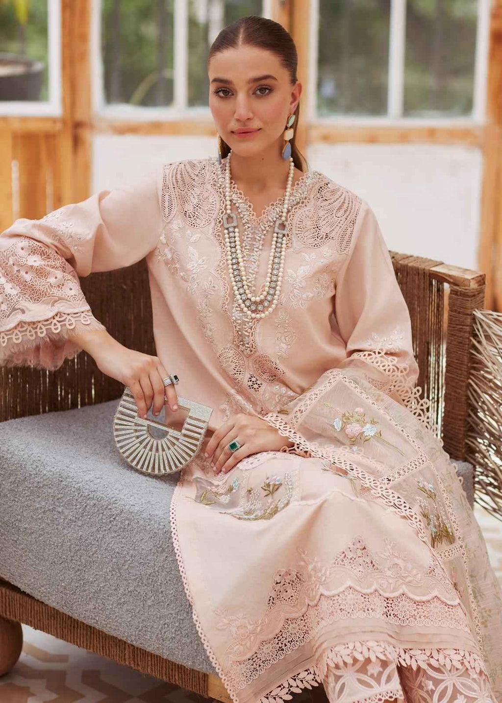 3 Piece Unstiched Embroidery Dhanak