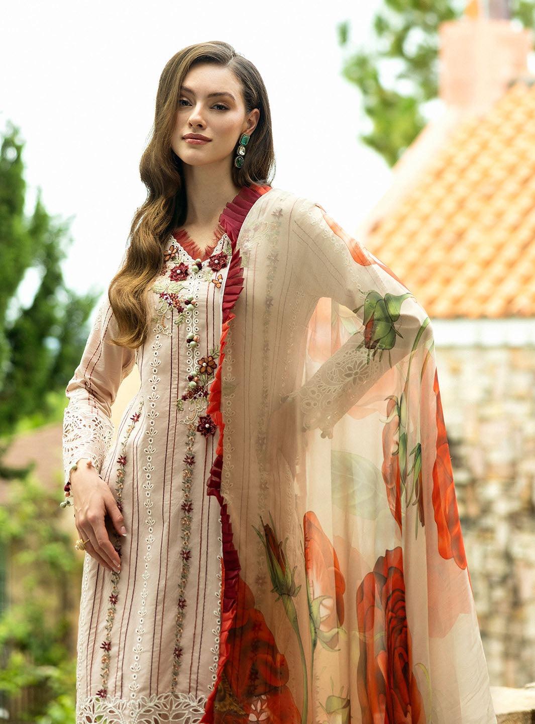 3 Piece Unstiched Embroidery Dhanak