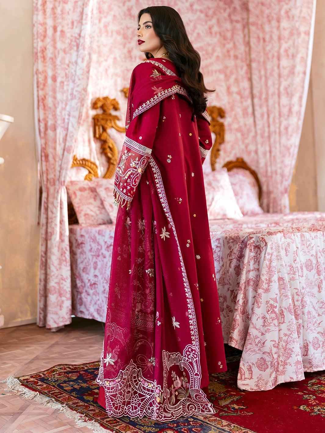 3 Piece Unstiched Embroidery Dhanak