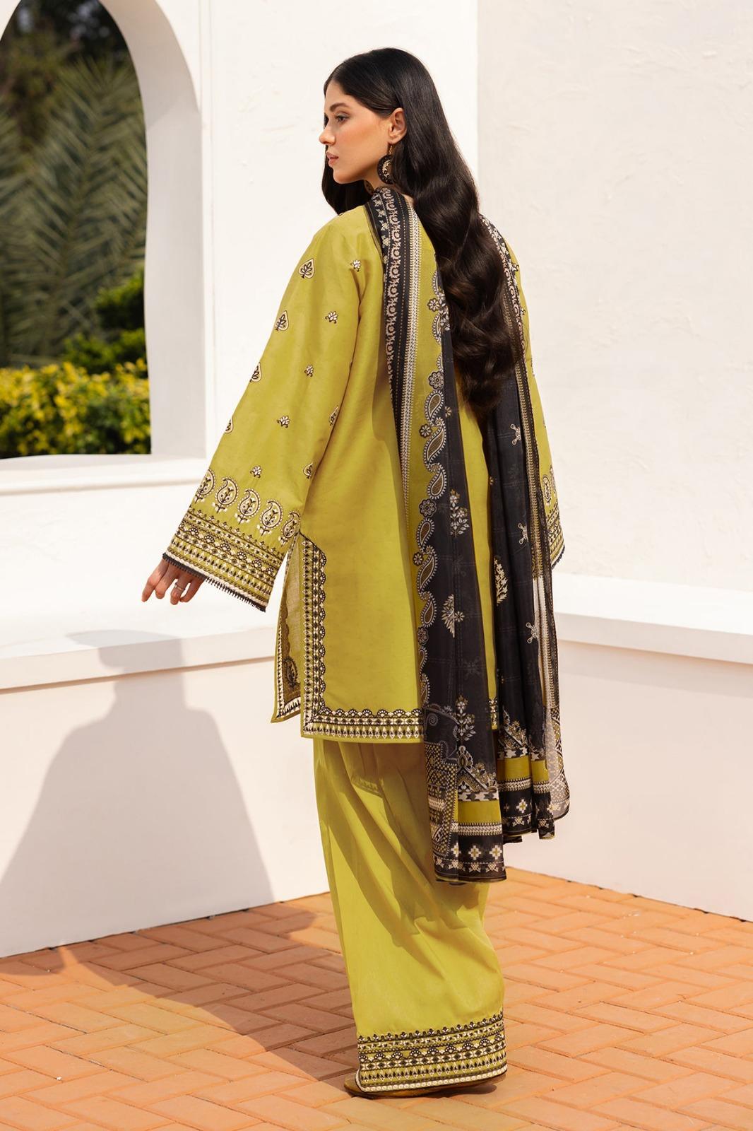 3 Piece Unstiched Embroidery Dhanak