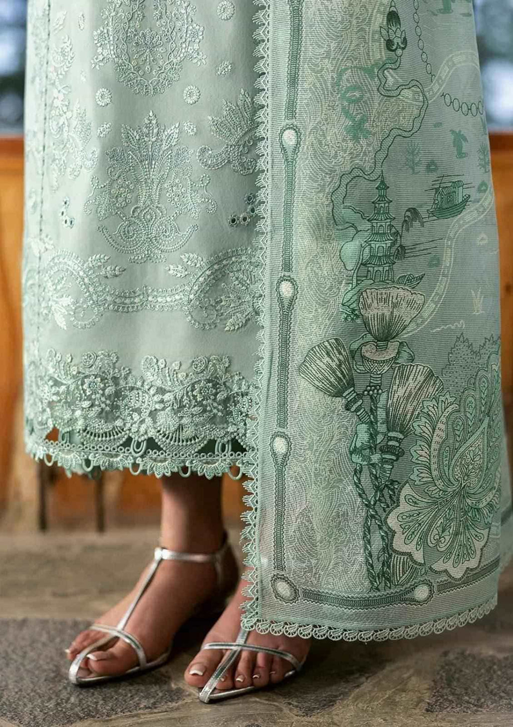 3 Piece Unstiched Embroidery Dhanak