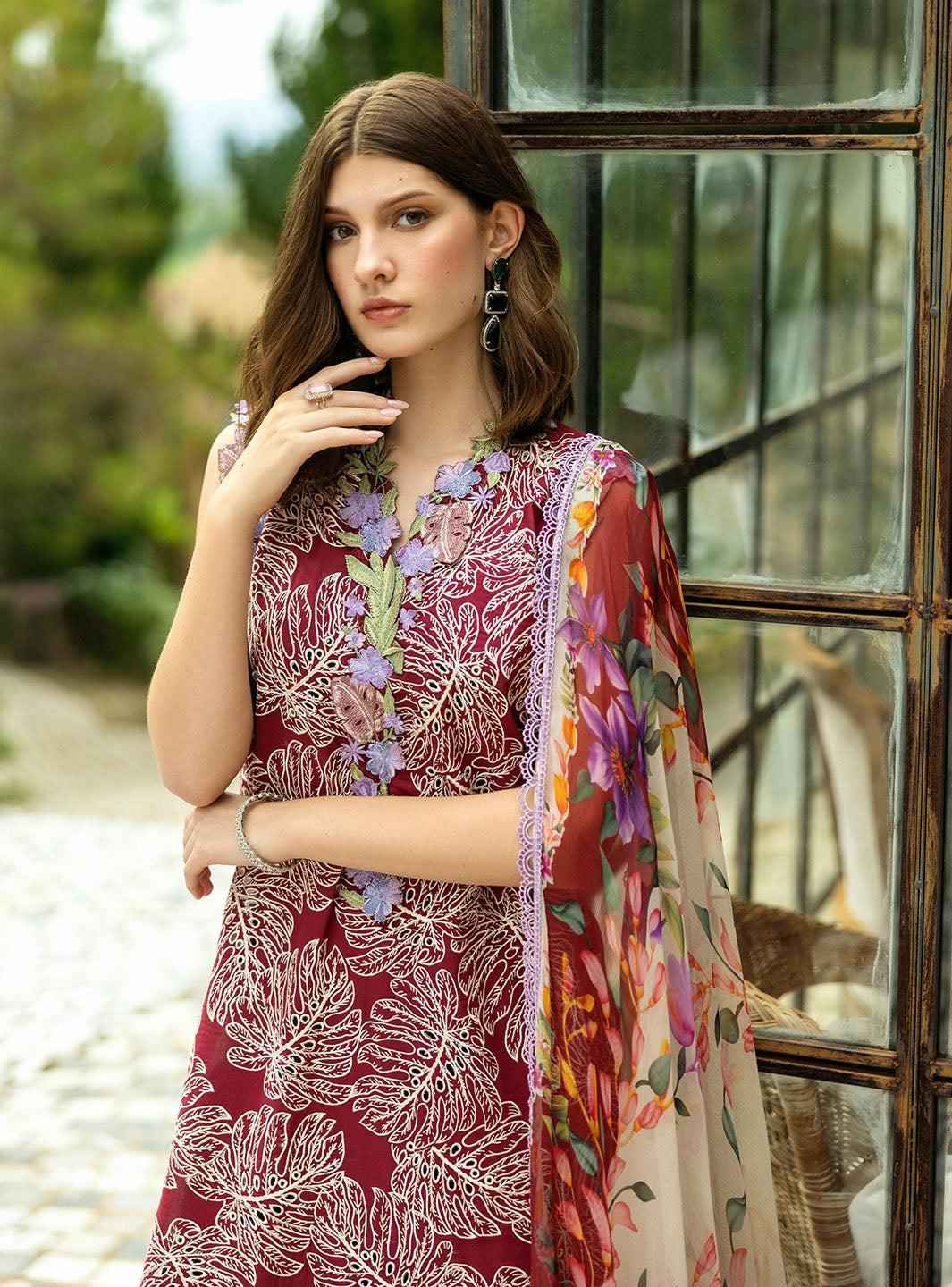 3 Piece Unstiched Embroidery Dhanak