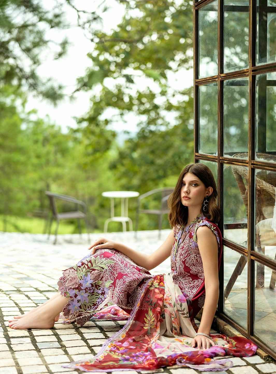 3 Piece Unstiched Embroidery Dhanak