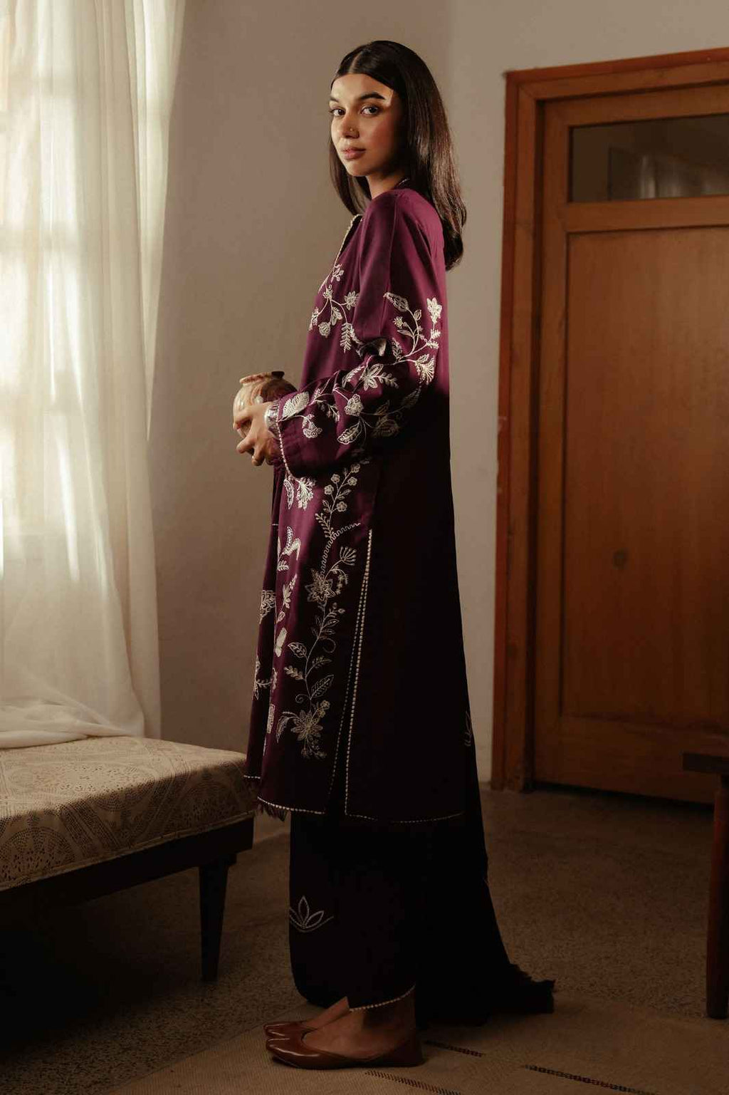 3 Piece Unstiched Embroidery Dhanak