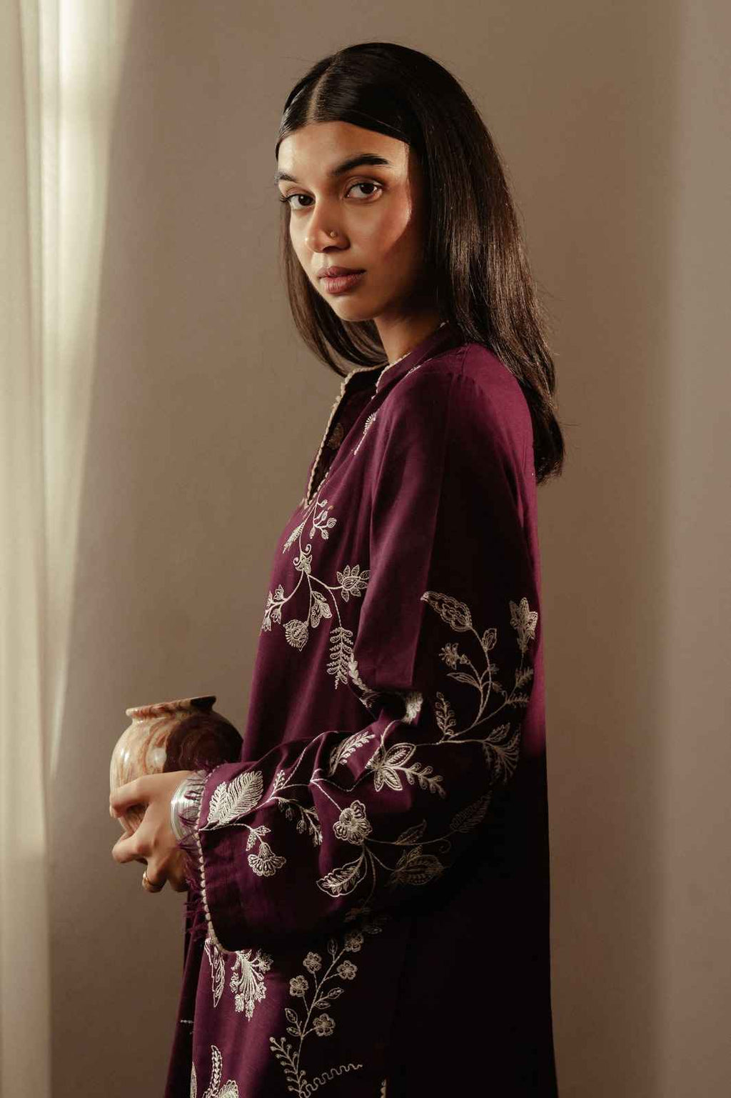 3 Piece Unstiched Embroidery Dhanak