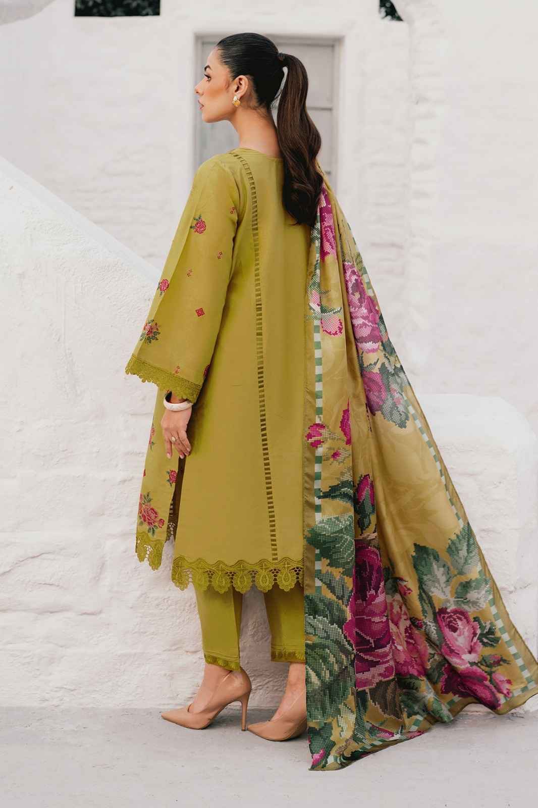 3 Piece Unstiched Embroidery Dhanak