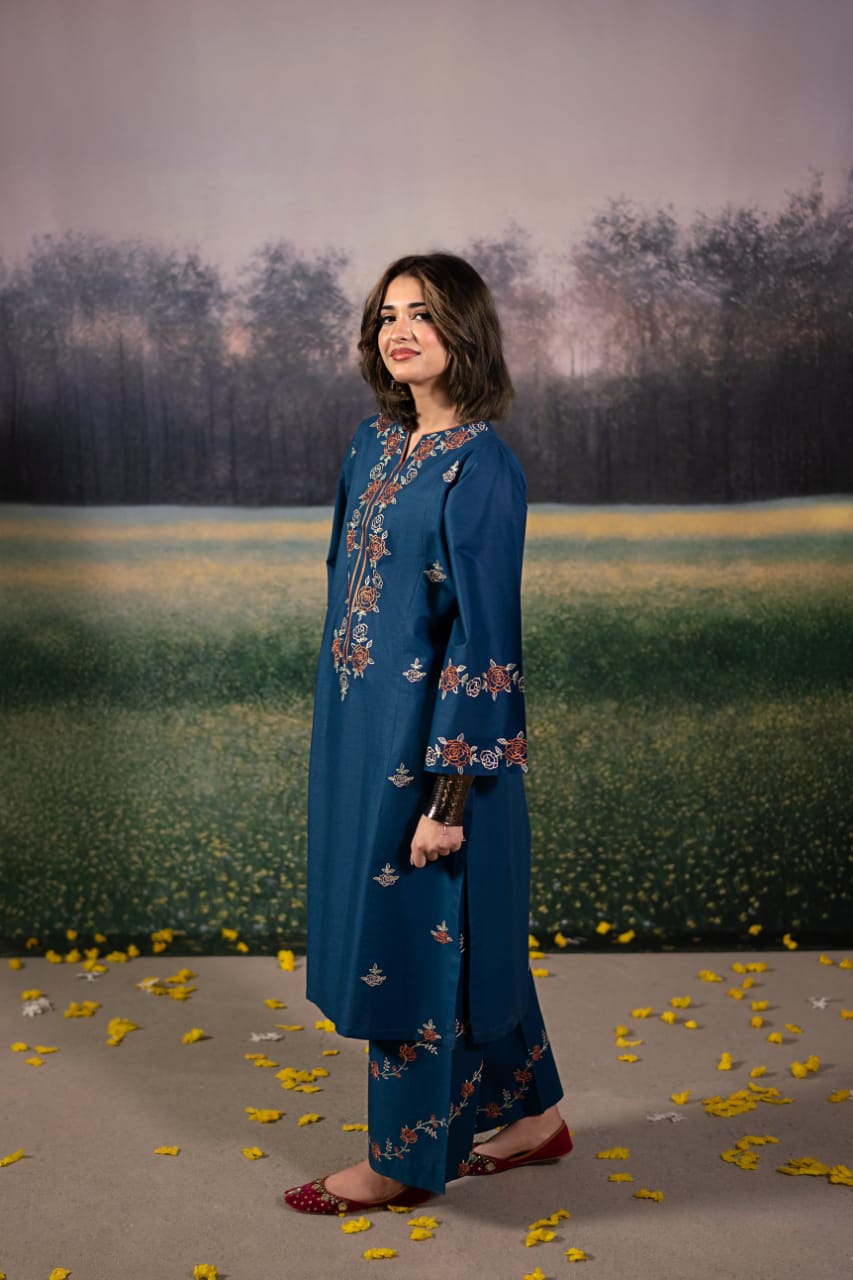 2 Piece Unstiched Embroidery Dhanak