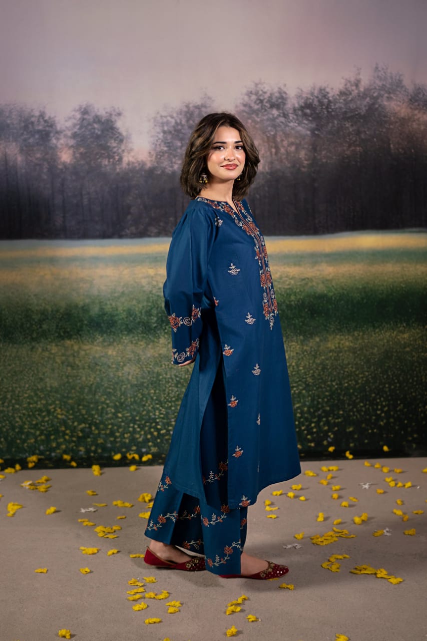 2 Piece Unstiched Embroidery Dhanak