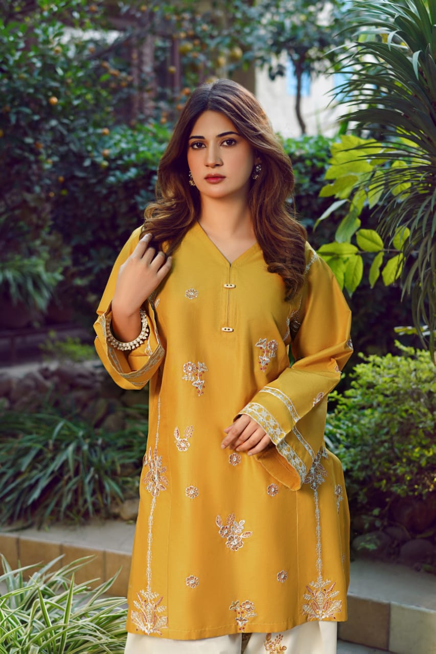 2 Piece Unstiched Embroidery Dhanak