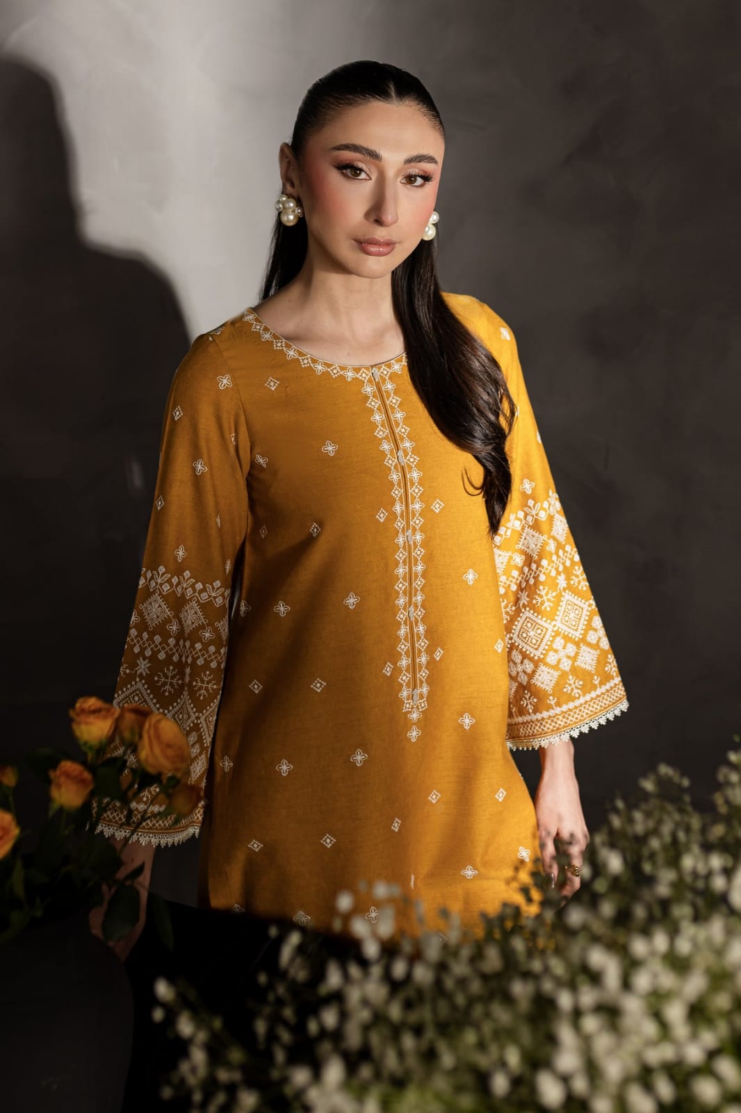 2 Piece Unstiched Embroidery Dhanak