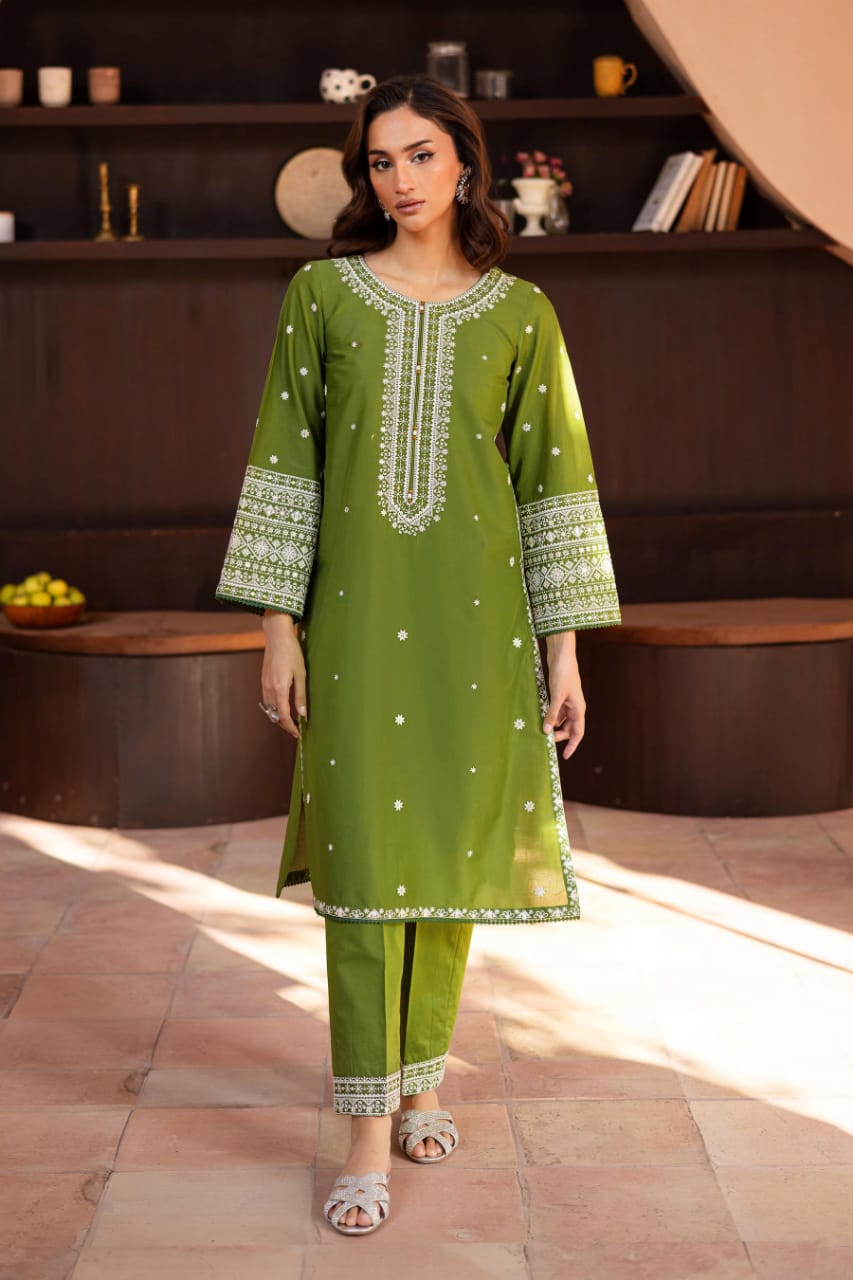 2 Piece Unstiched Embroidery Dhanak