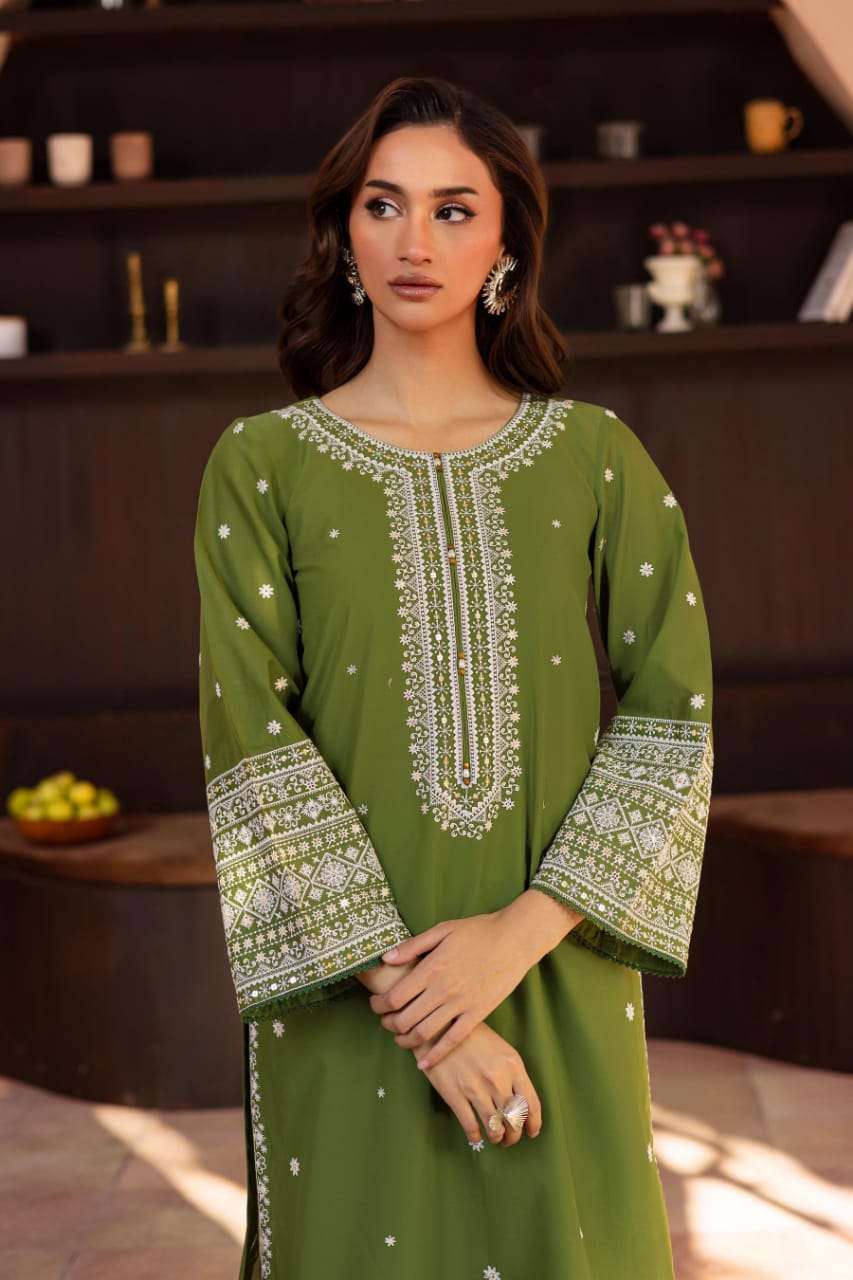 2 Piece Unstiched Embroidery Dhanak