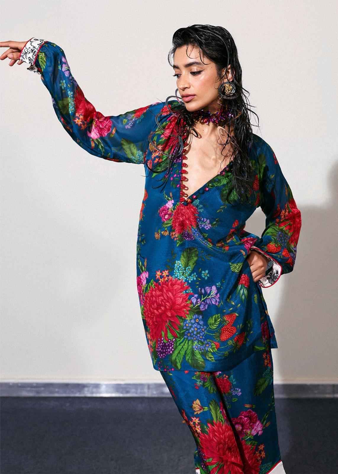 3 Piece Unstiched Printed SILK