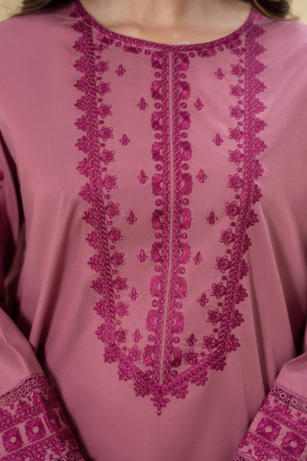 2 Piece Unstiched Embroidery Dhanak